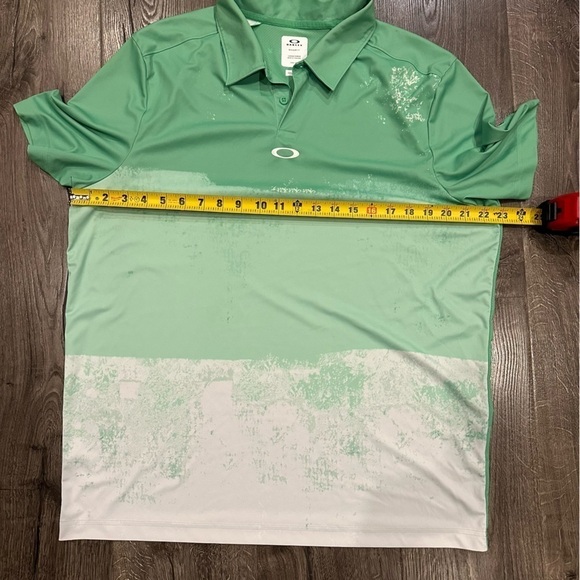 Oakley Men's Color Block Shade Polo Shirt, Trifoil Green XL - Picture 9 of 9